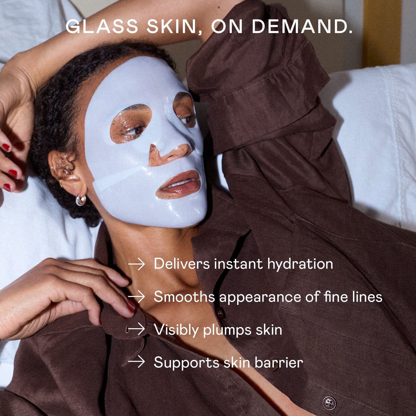 Power Mask - Mascarilla facial coreana en lámina para efecto piel de cristal
