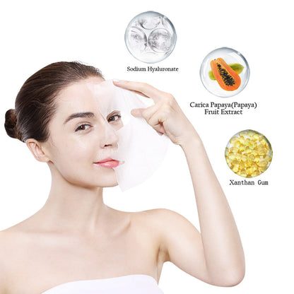 Mascarilla facial en lámina de papaya