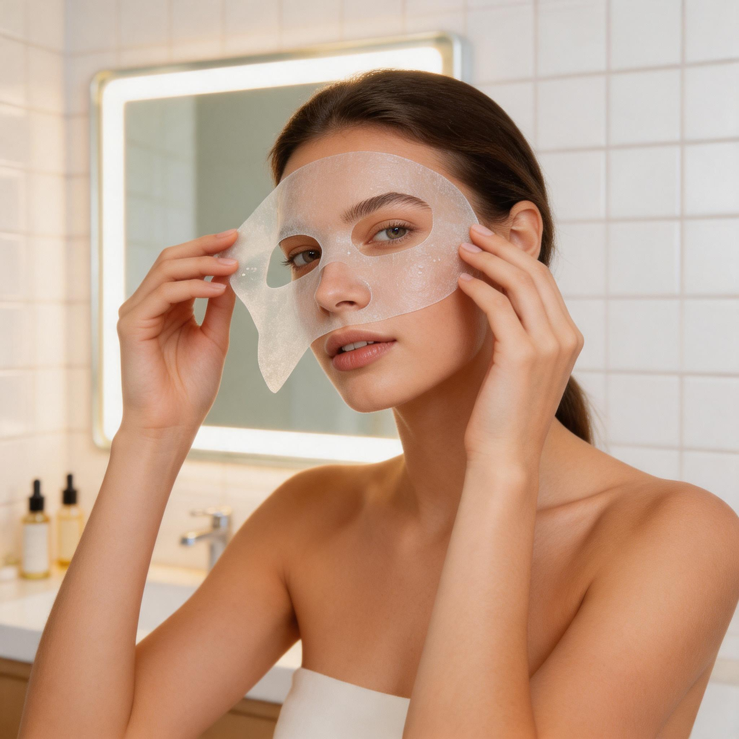 Mascarilla purificante en lámina con aceite de árbol de té