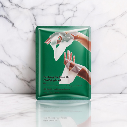Mascarilla purificante en lámina con aceite de árbol de té